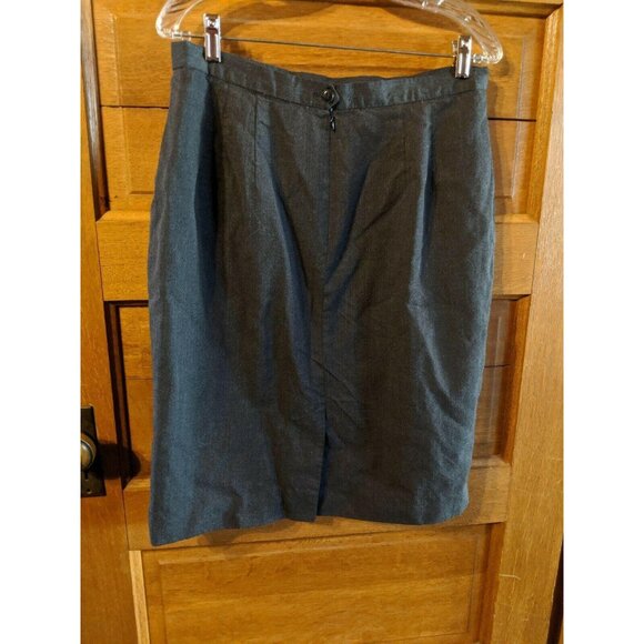 Austin Reed Gray Wool Straight Skirt Size 16 Lined Womens - Picture 2 of 7